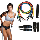 Kit Elástico Para Treino e Musculação em Casa